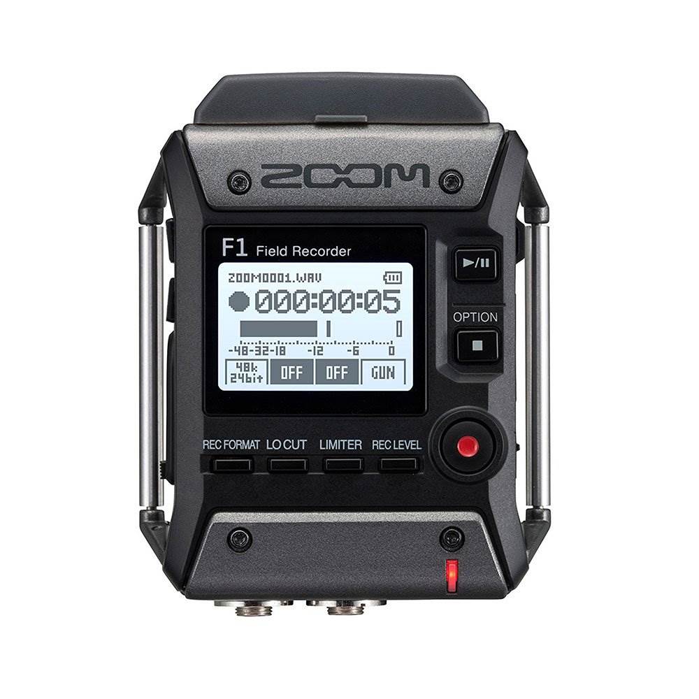 Zoom H5 & F1 Digital Audio Recorders, Q2N4K Recorder 4K Camera & Case, White