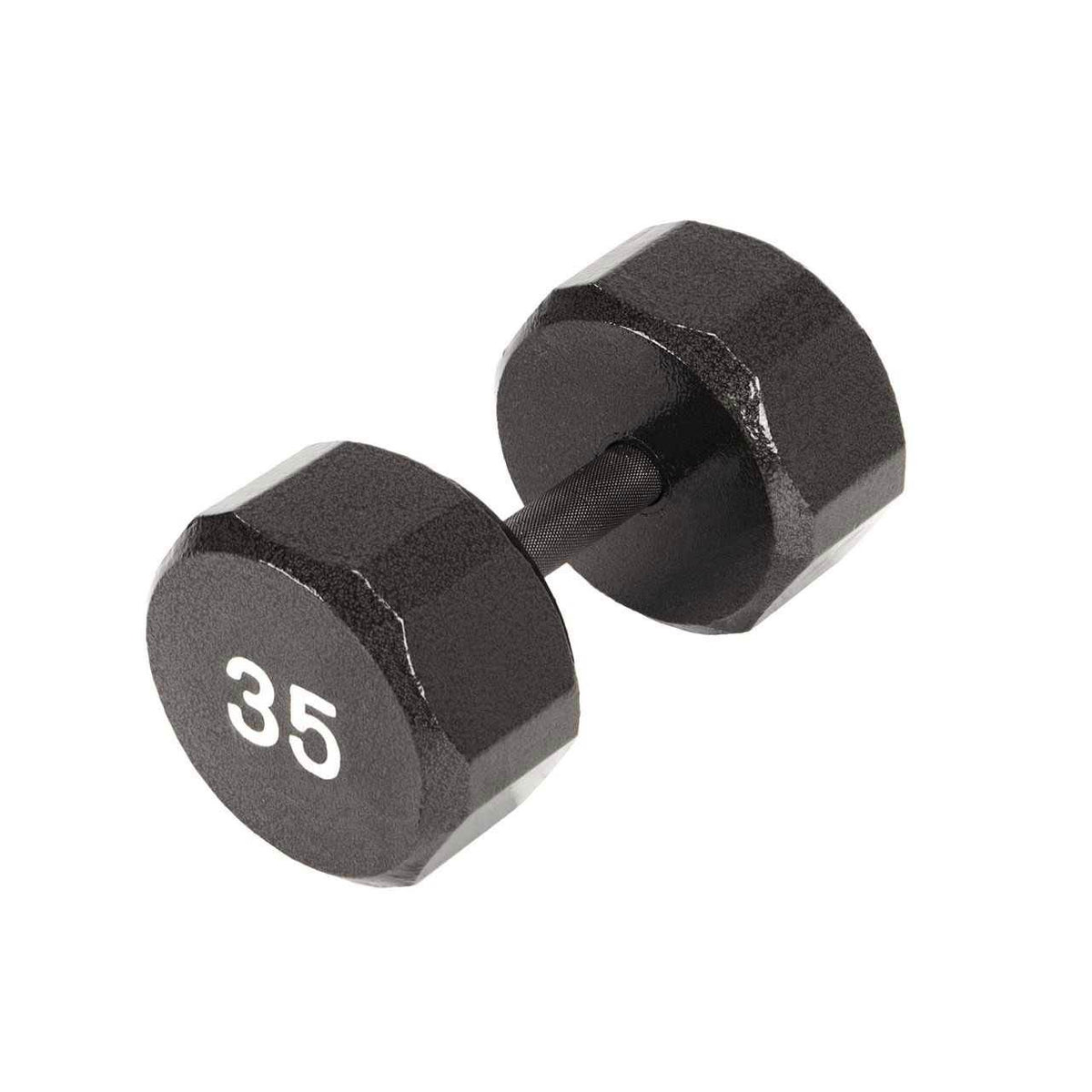 Marcy Pro TSA Hex 35 Pound Iron Home Gym Free Weight Dumbbells, Black (2 Pack)