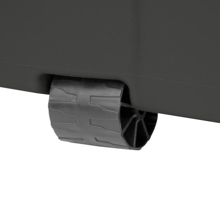 Sterilite 45 Gal Plastic Stackable Storage Tote w/ Lid & Wheels, Grey, 12 Pack - VMInnovations