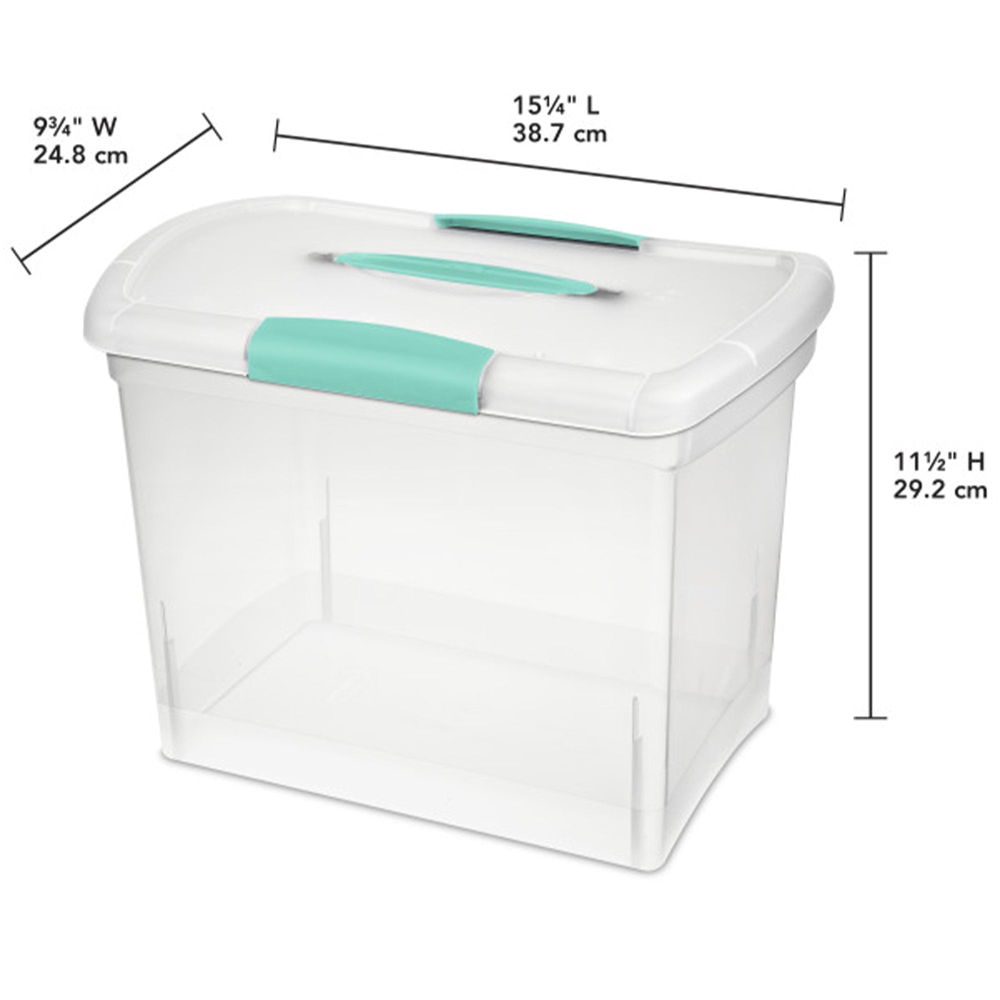Sterilite Large Nesting ShowOffs Clear File Box w/ Latches (6 Pack) (Open Box)