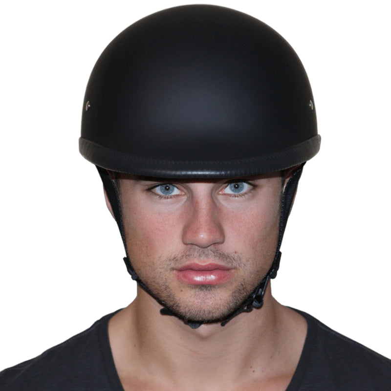 Daytona Helmets Novelty Hawk Motorcycle Cruiser Helmet, Extra Large, Dull Black