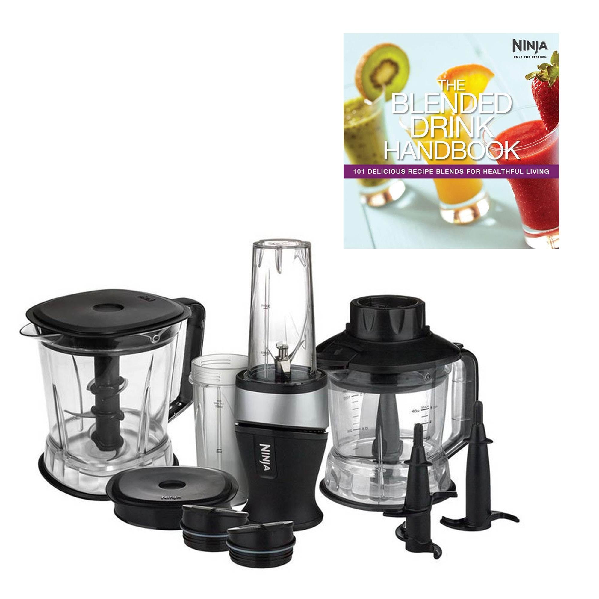 Nutri Ninja 2-in-1 Nutrient Extraction Blender Processor and Drink Recipe Book