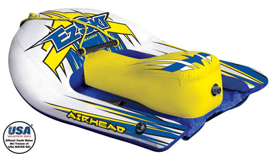 Airhead EZ Ski Inflatable Trainer Kids Skier Tube + SportsStuff Electric Pump