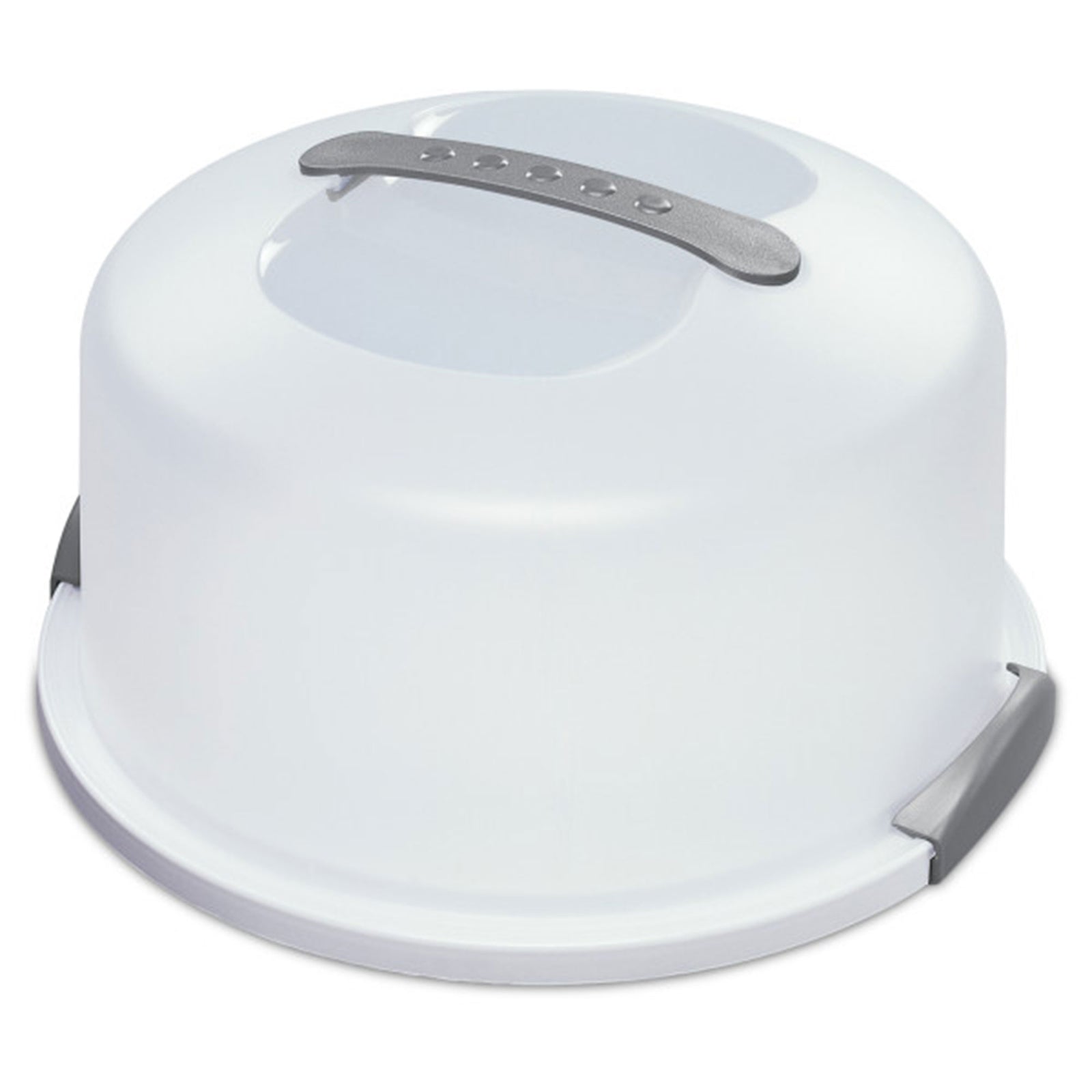 Sterilite Portable Latching Cake Server Carrier Keeper with Handles (8 Pack) - VMInnovations
