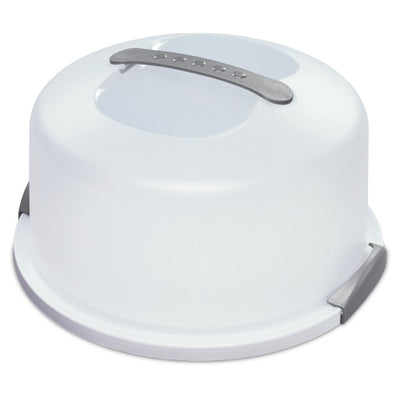 Sterilite Portable Latching Cake Server Carrier Keeper with Handles (8 Pack) - VMInnovations