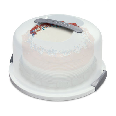 Sterilite Portable Latching Cake Server Carrier Keeper w/ Handles (12 Pack) - VMInnovations