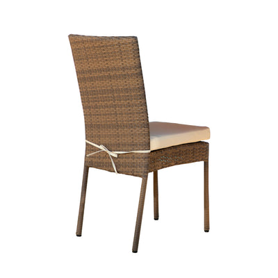 Coaster Sierra 6 Piece Eucalyptus Wooden Rectangular Outdoor Dining Set, (Used)