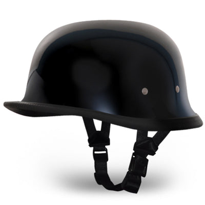 Daytona Helmets Novelty German Motorcycle Helmet, Extra Large, High Gloss Black