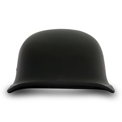 Daytona Helmets Premium Classic German Novelty Motorcycle Helmet, Dull Black 2XL