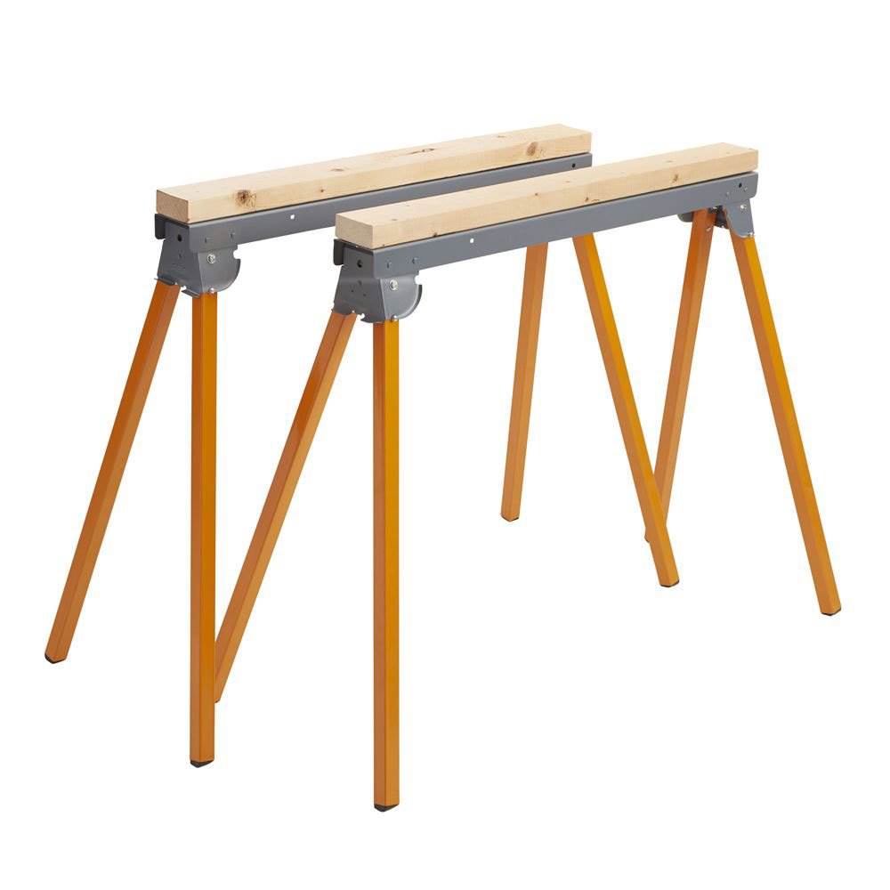 Bora Portamate Heavy Duty Steel Folding Portable Sawhorse Pair (Used)
