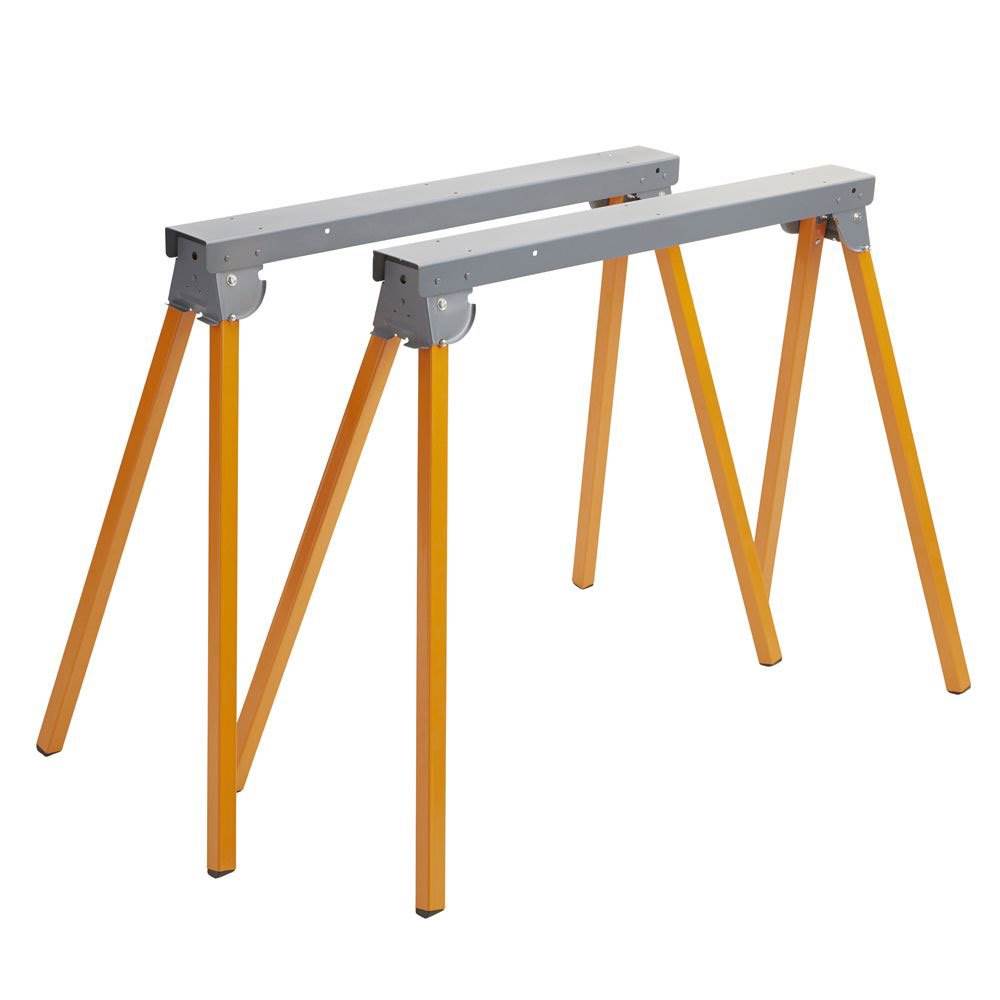Bora Portamate Heavy Duty Steel Folding Portable Sawhorse Pair (Used)