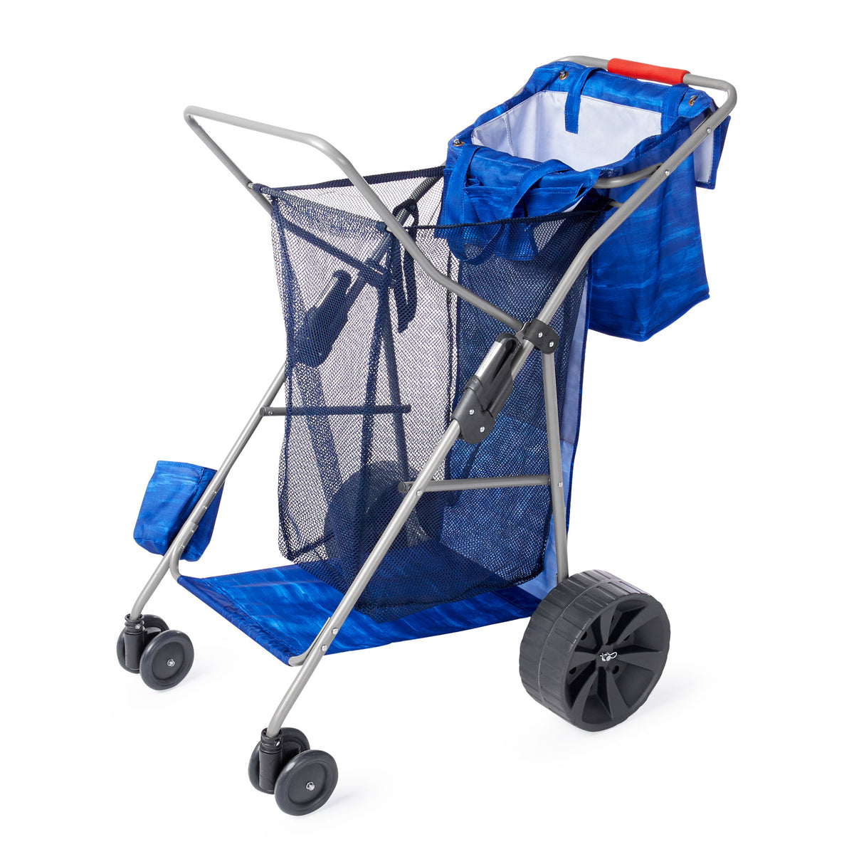 RIO Brands Deluxe Wonder Wheeler Beach Outdoor Utility Cart, Blue (Used)