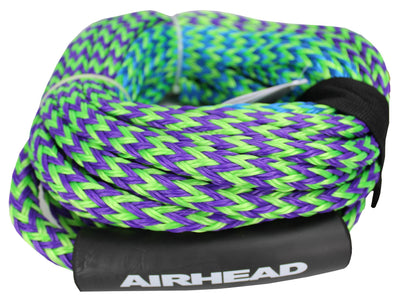 Airhead Riptide 2 Double Rider Inflatable Boat Towable Tube w/ Tow Rope and Pump