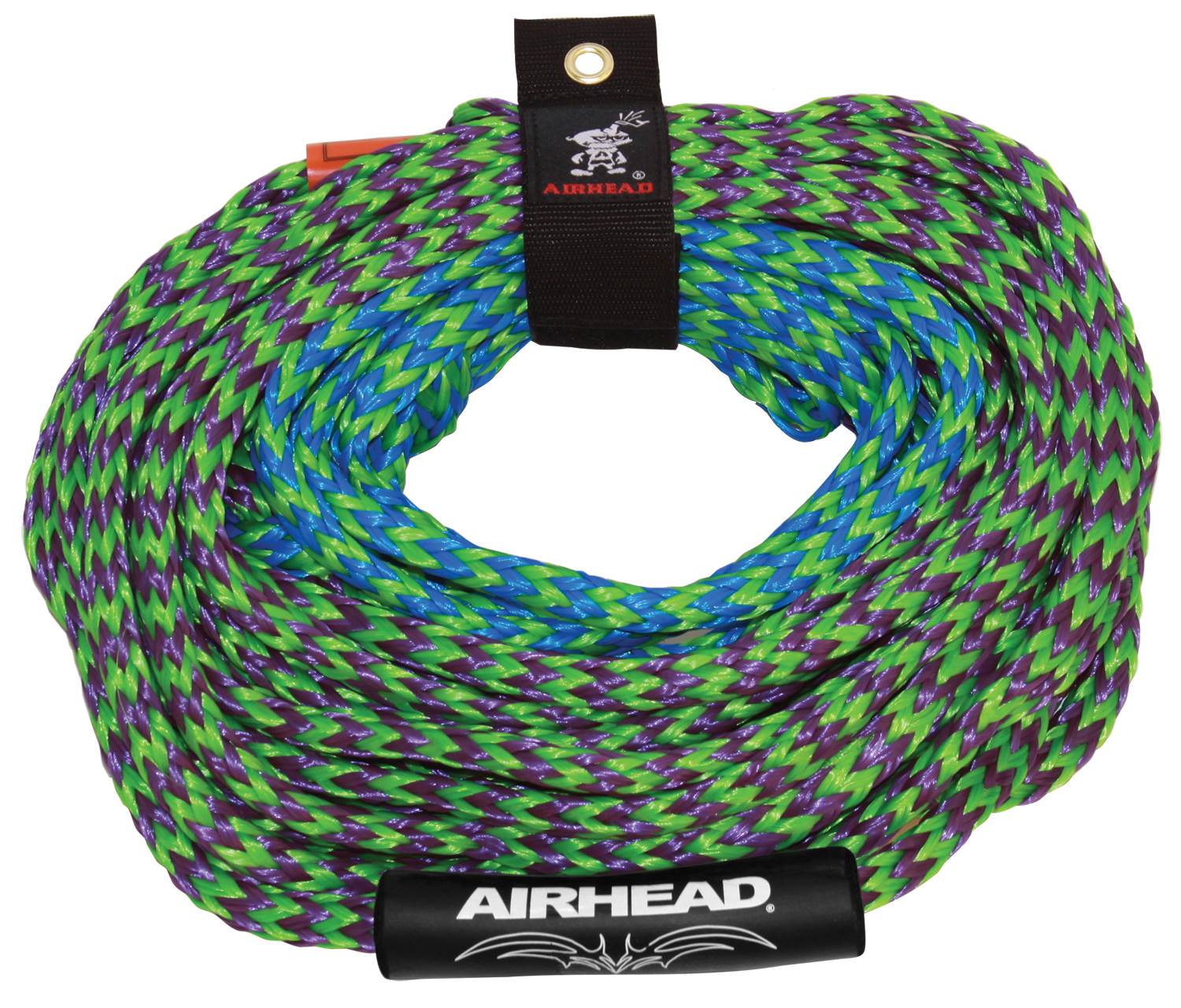 Airhead Riptide 2 Double Rider Inflatable Boat Towable Tube w/ Tow Rope and Pump