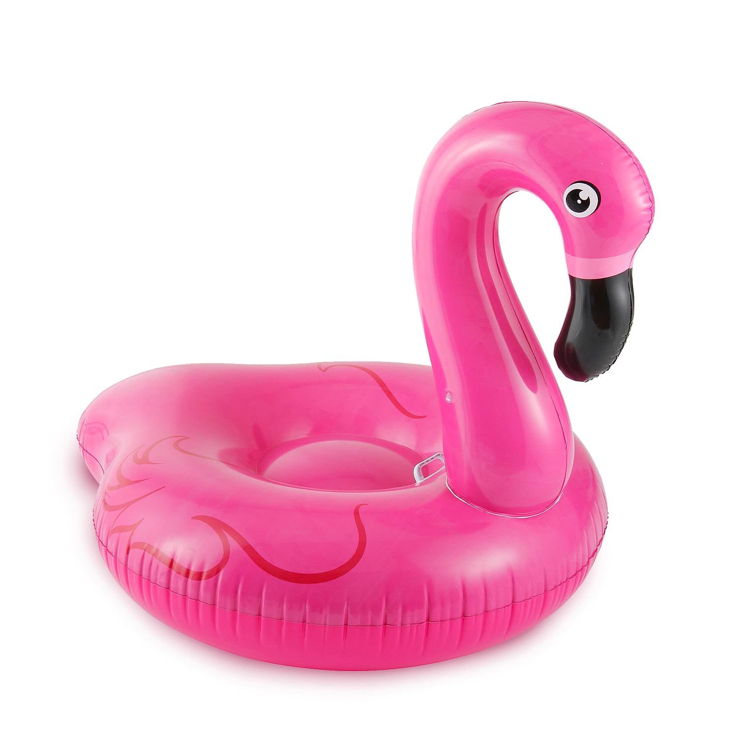 Summer Waves Jumbo Inflatable Pink Flamingo Ride-On Pool Raft + Gold Swan Float