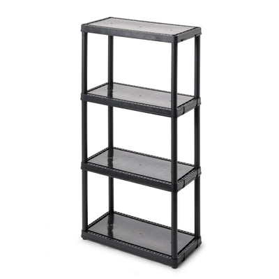 Gracious Living 4-Tier Shelf Indoor Garage Storage Shelving Unit (9 Pack) - VMInnovations
