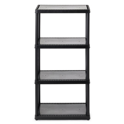 Gracious Living 4-Tier Shelf Indoor Garage Storage Shelving Unit (9 Pack) - VMInnovations