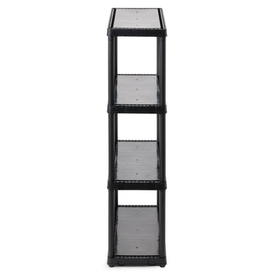 Gracious Living 4-Tier Shelf Indoor Garage Storage Shelving Unit (11 Pack) - VMInnovations