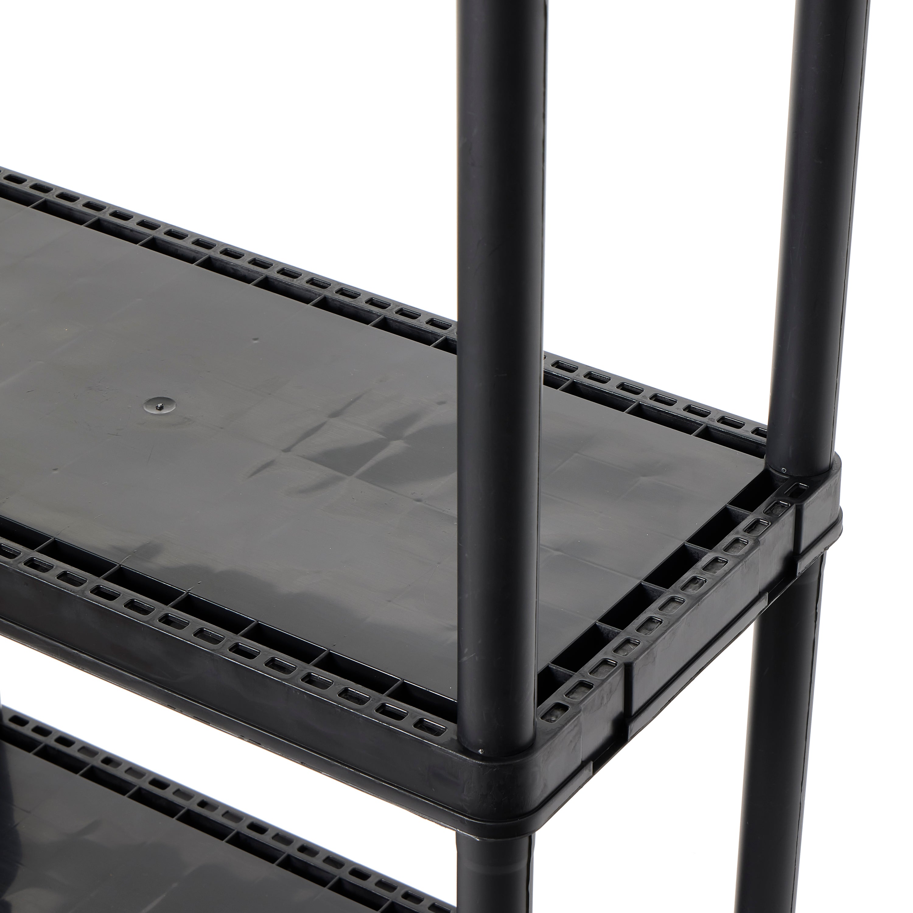 Gracious Living 4-Tier Shelf Indoor Garage Storage Shelving Unit (11 Pack) - VMInnovations