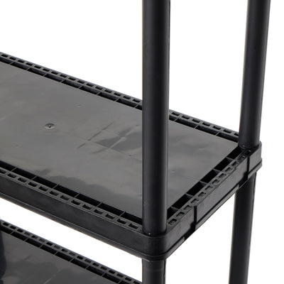 Gracious Living 4-Tier Shelf Indoor Garage Storage Shelving Unit (11 Pack) - VMInnovations