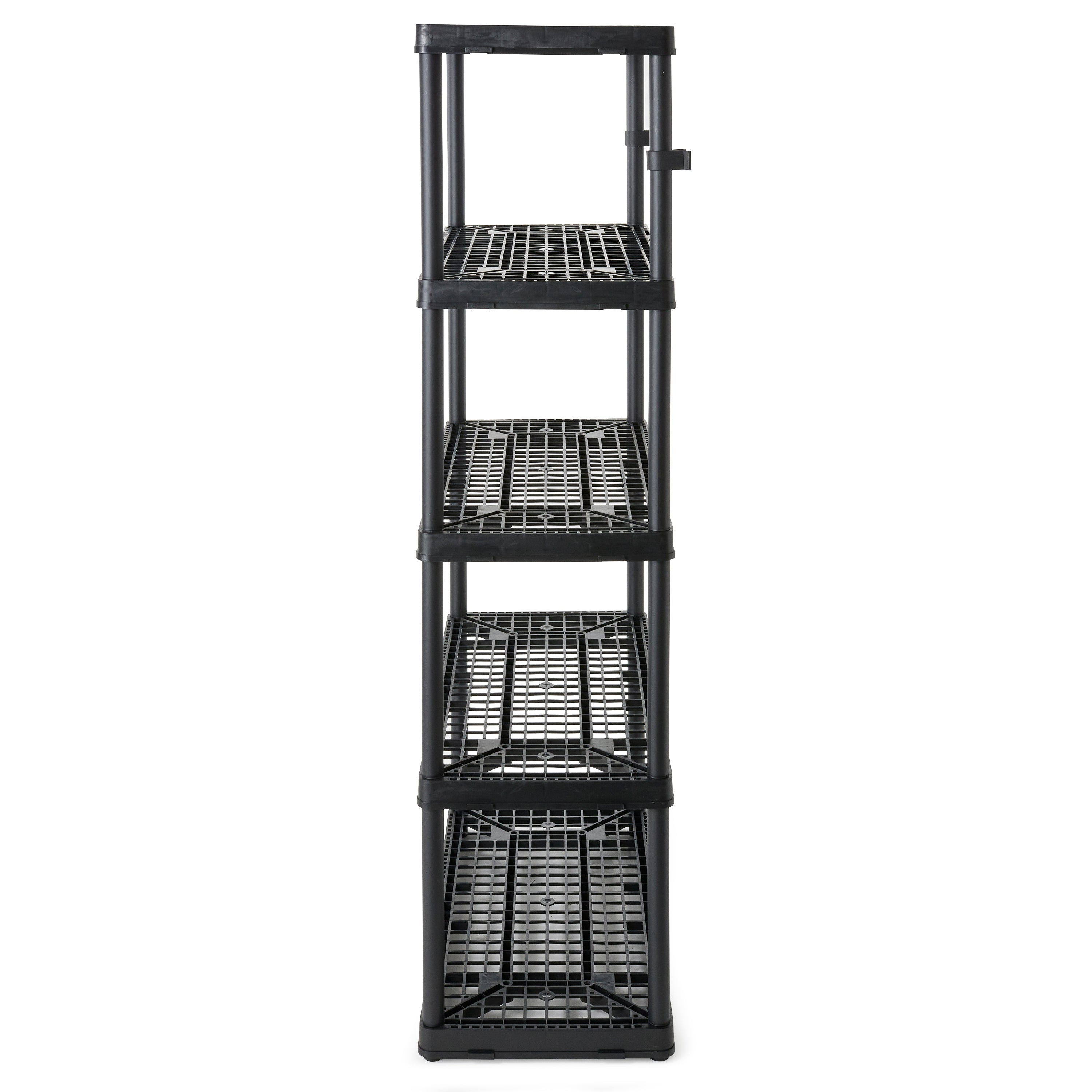 Gracious Living 5 Shelf Tier Light Duty Indoor and Garage Storage Shelf, Black (Damaged)