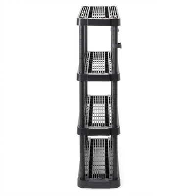Gracious Living Extra Wide Light Duty Garage Storage Shelves, Black (Open Box) - VMInnovations