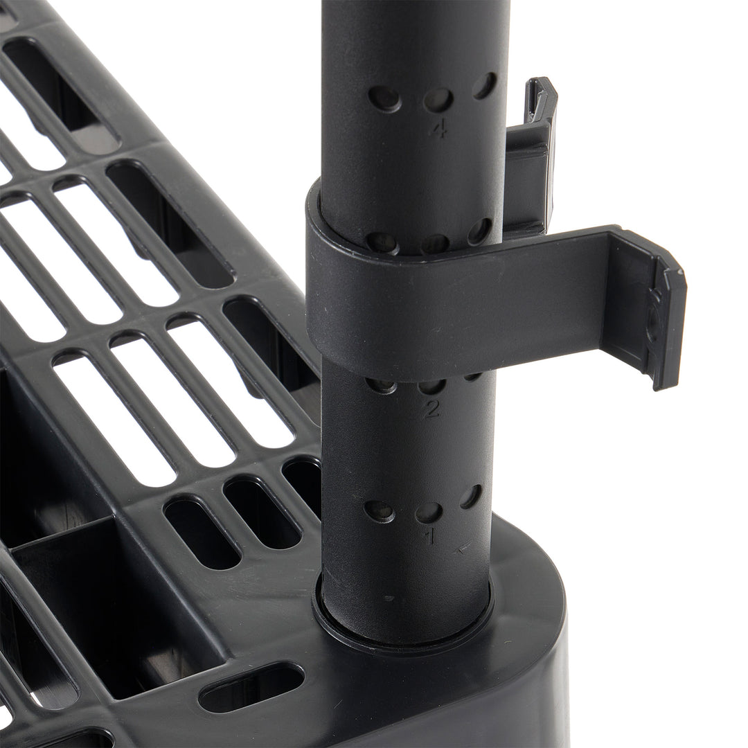 Gracious Living Extra Wide Light Duty Garage Storage Shelves, Black (Open Box) - VMInnovations