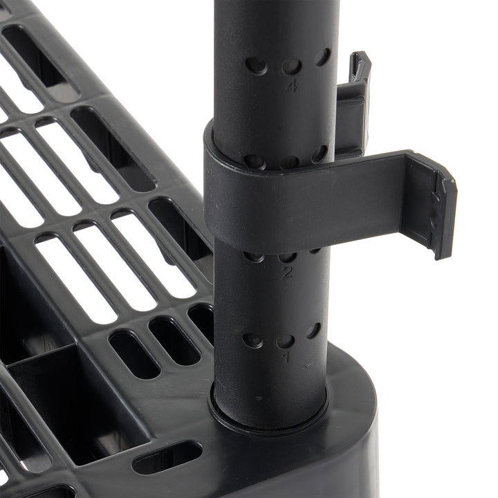 Gracious Living Extra Wide Light Duty Garage Storage Shelves, Black (Open Box) - VMInnovations