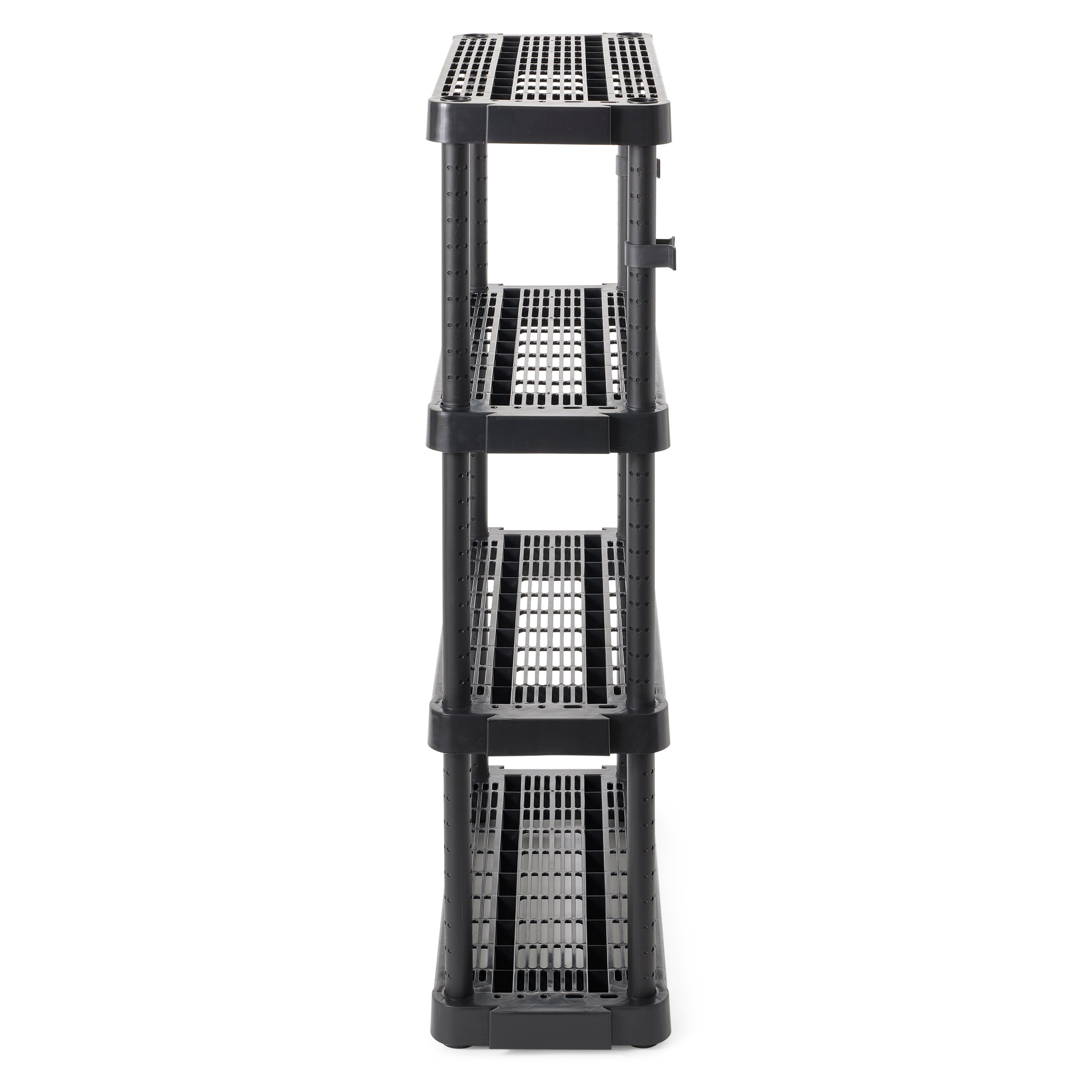 Gracious Living Extra Wide Light Duty Indoor Garage Shelves, Black (12 Pack) - VMInnovations