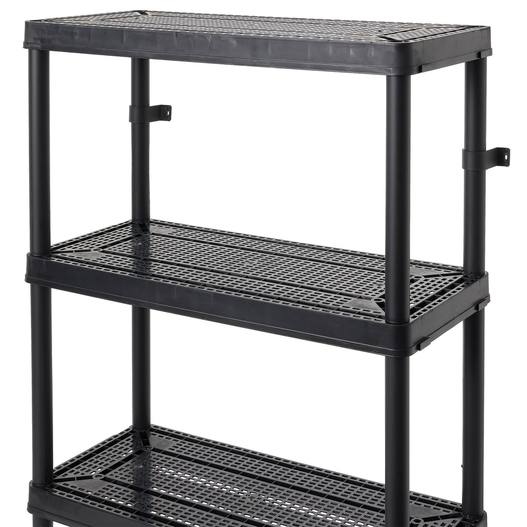 Gracious Living 4 Shelf Tier Resin Indoor and Garage Storage Shelf (For Parts) - VMInnovations