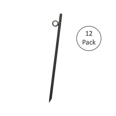 Yard Tuff Grip Rebar 18" Steel Tent Canopy Ground Stakes (12 Pack) (Open Box) - VMInnovations
