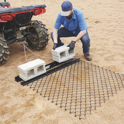 Yard Tuff 5x4ft Steel Durable Chain Rake Field Leveling ATV Harrow (Open Box)