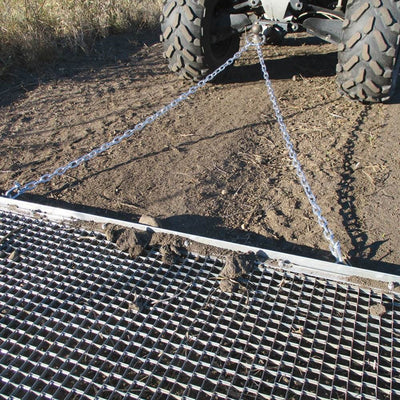 Yard Tuff 5 x 4.5 Ft Steel Steel Chain Field Lawn Level ATV Drag Mat (For Parts)