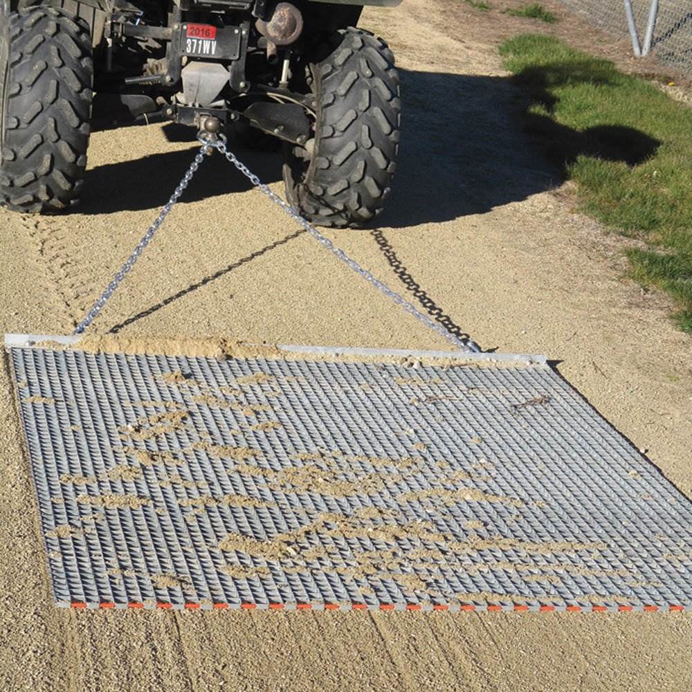 Yard Tuff 455TBDM ATV/UTV 5' x 4.5' Zinc & Steel Field Surface Leveling Drag Mat