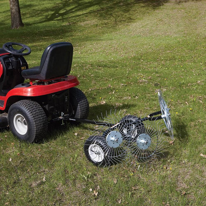 Yard Tuff 48" 4 Tine Reel Steel Durable Land Lawn Garden Acreage Rake(For Parts)