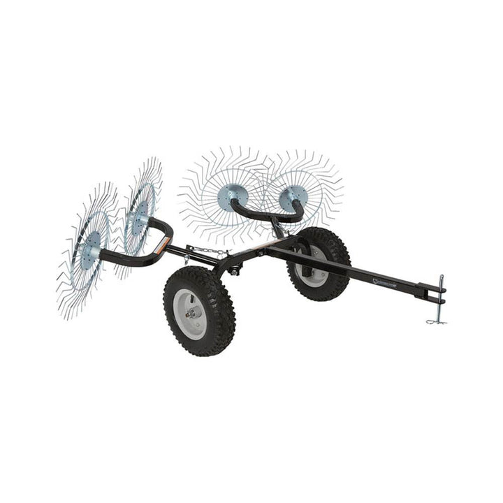 Yard Tuff 48" 4 Tine Reel Steel Durable Land Lawn Garden Acreage Rake(For Parts)