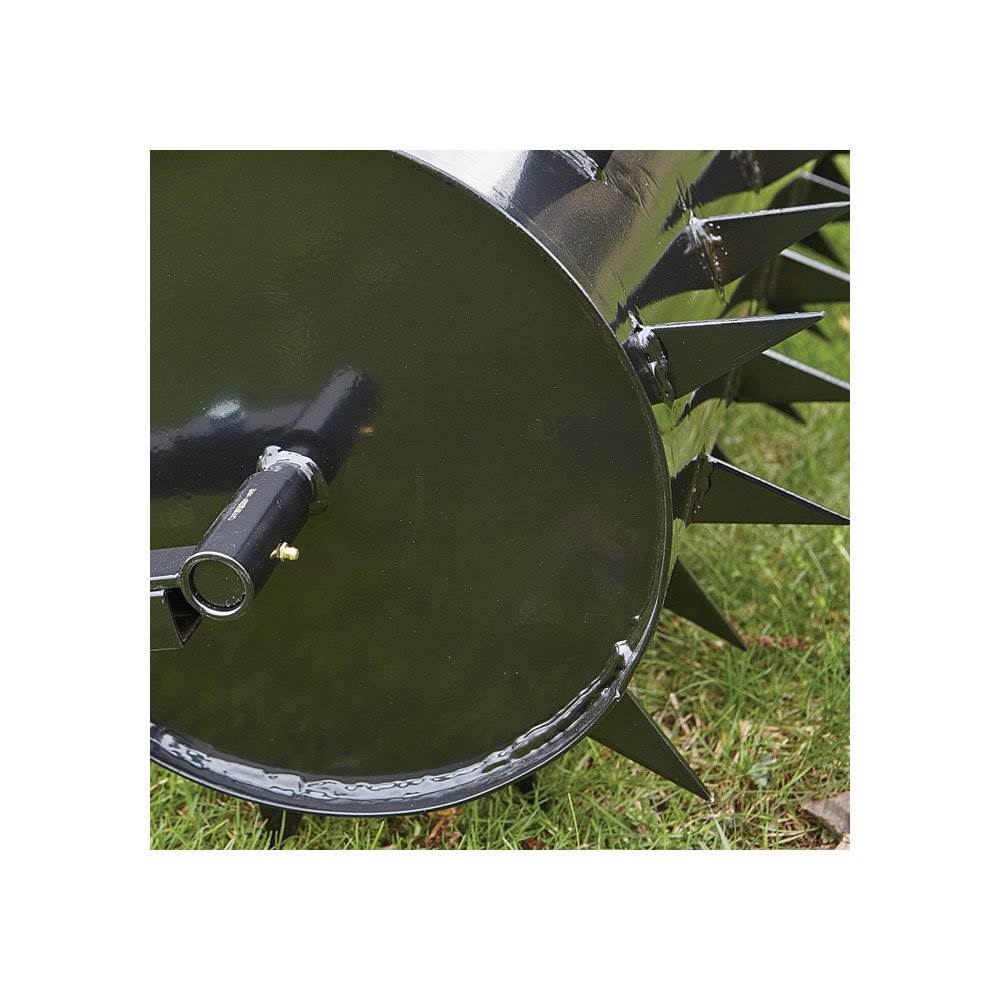 Yard Tuff Steel Spike Lawn Aerator Roller with 36-Inch Width, Black (Damaged) - VMInnovations