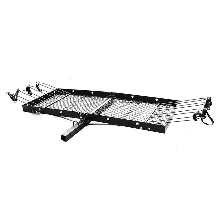 Tow Tuff 62 Inch Steel Cargo Carrier and Bike Rack, Fits All 2 Inch Receivers