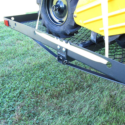 Tow Tuff 62-Inch Steel Cargo Carrier Trailer with Bike Rack (Open Box) - VMInnovations