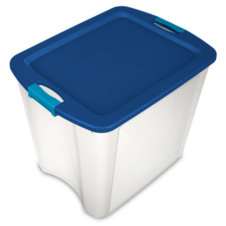 Sterilite 26 Gallon Latch & Carry Plastic Storage Tote Container Box, 8 Pack