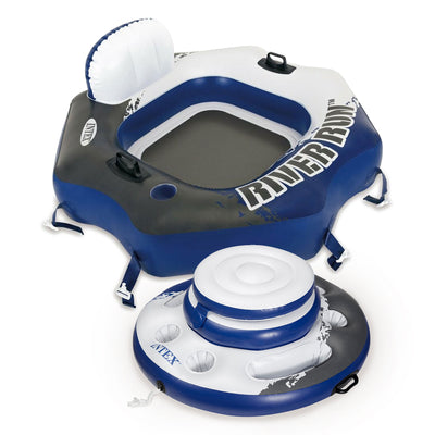 Intex River Run Inflatable Water Tube and Mega Chill Inflatable Floating Cooler