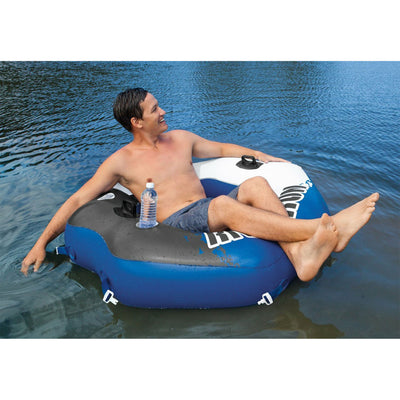 Intex River Run Inflatable Water Tube and Mega Chill Inflatable Floating Cooler