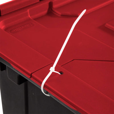 Sterilite 12 Gallon Hinged Lid Industrial Tote, Stackable Storage Bin, 18 Pack - VMInnovations