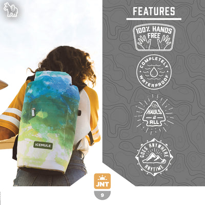 IceMule Jaunt Small 9 Liter 6 Can Soft Waterproof Backpack Cooler Bag (Used)