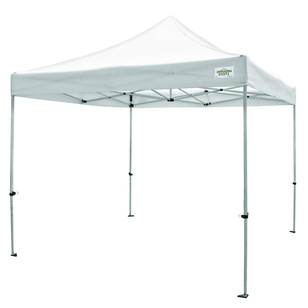 Caravan Canopy TitanShade 10 x 10 Steel Portable Instant Canopy, White (2 Pack) - VMInnovations