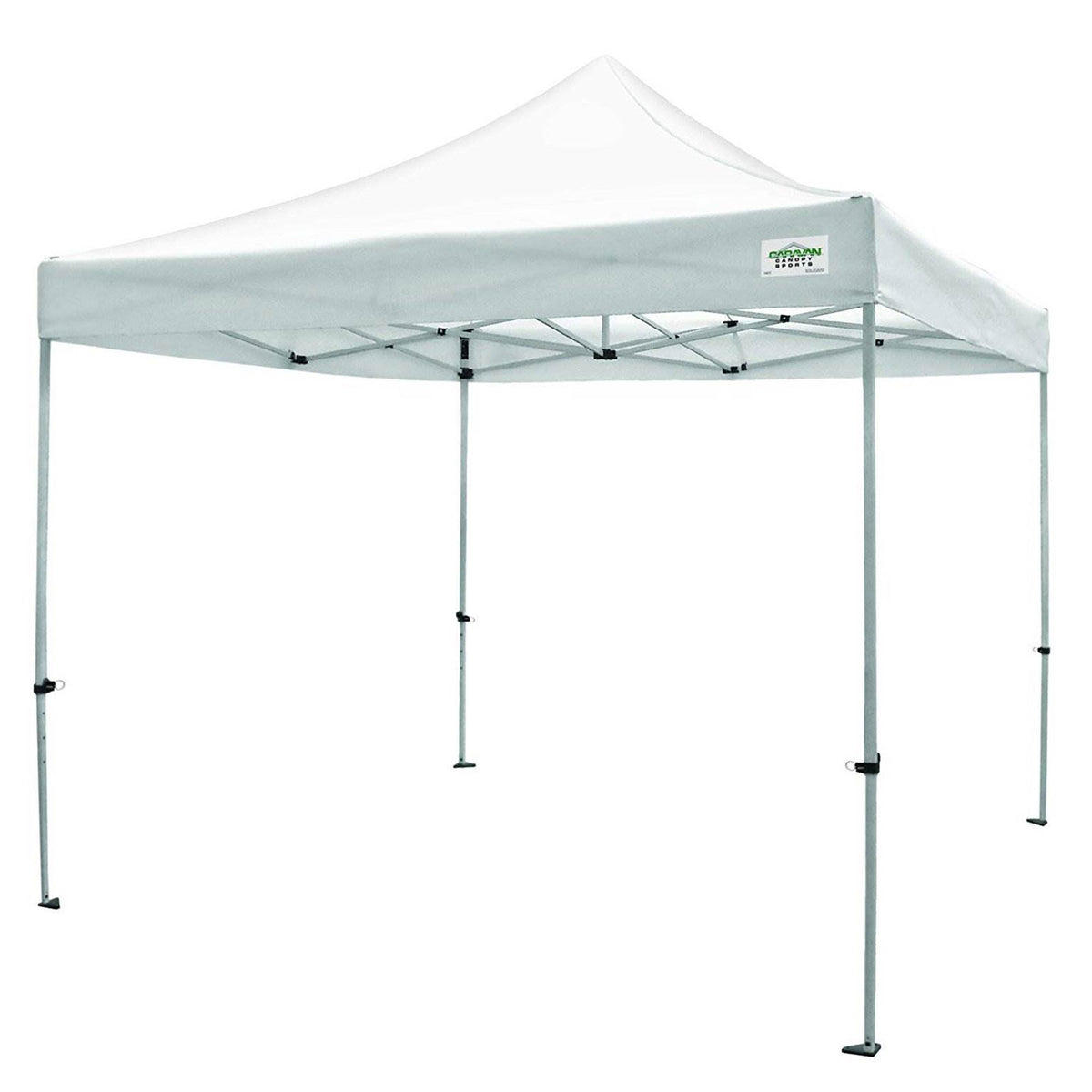Caravan Canopy TitanShade 10 x 10 Steel Portable Instant Canopy, White (2 Pack)