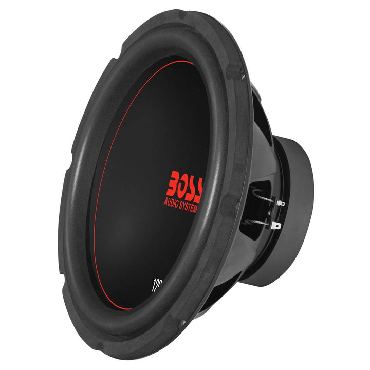 Boss Chaos Exxtreme 12" 1200W Dual Voice Coil 4 Ohm Car Audio Subwoofer (2 Pack)