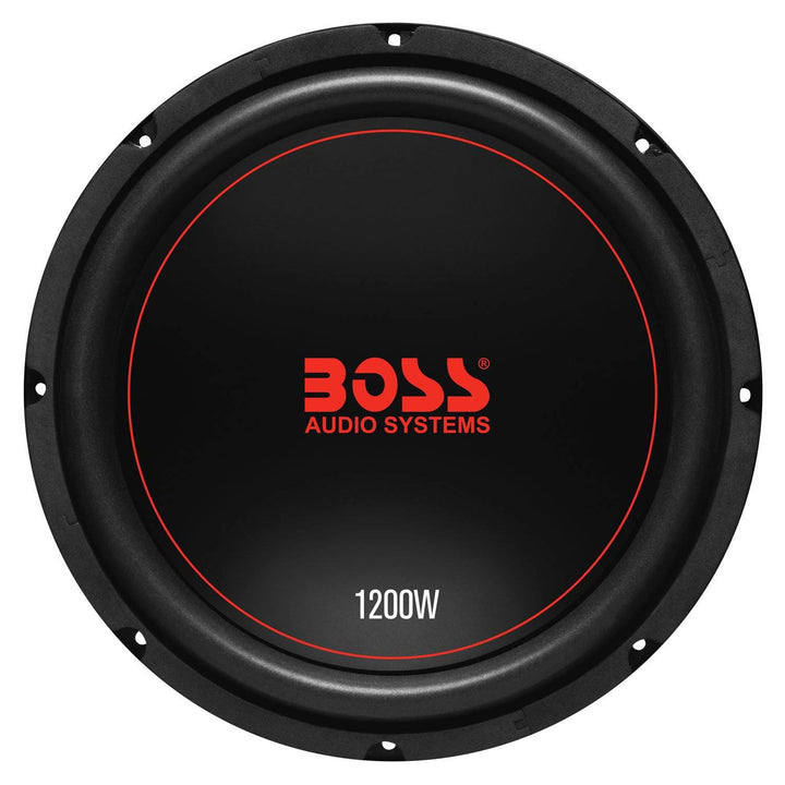 Boss Chaos Exxtreme 12" 1200W Dual Voice Coil 4 Ohm Car Audio Subwoofer (2 Pack)