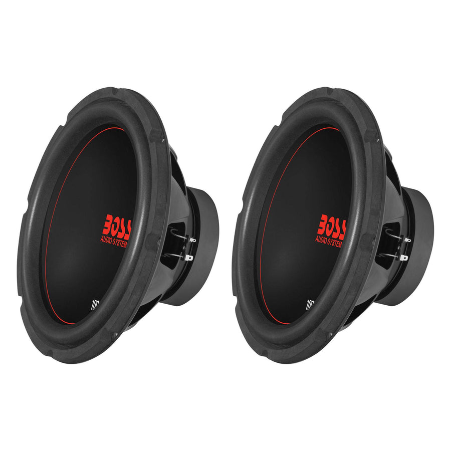 Boss Chaos Exxtreme 10" 1000W Dual Voice Coil 4 Ohm Car Audio Subwoofer (2 Pack) - VMInnovations