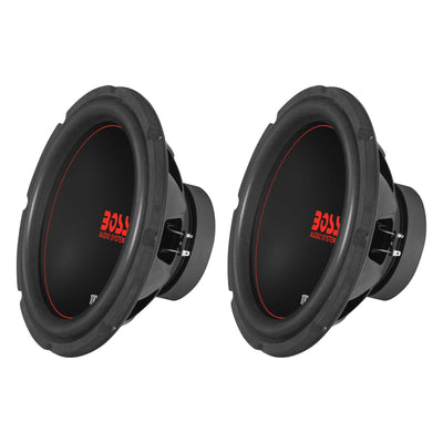 Boss Chaos Exxtreme 10" 1000W Dual Voice Coil 4 Ohm Car Audio Subwoofer (2 Pack)